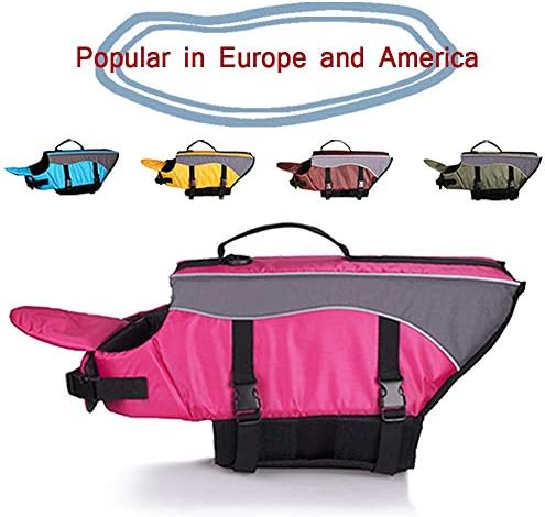 SILD Color Pet Life Jacket Size Adjustable Dog Lifesaver Safety Reflective Vest Pet Life Preserver Dog Saver Life Vest Coat for Swimming Surfing Boating Hunting (XL)