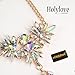 Holylove Foot Jewelry for Women Barefoot Sandals Beach Crystal Anklets Chains Wedding Vocation 1 Pair with Gift Box – HLAB007 Crystal