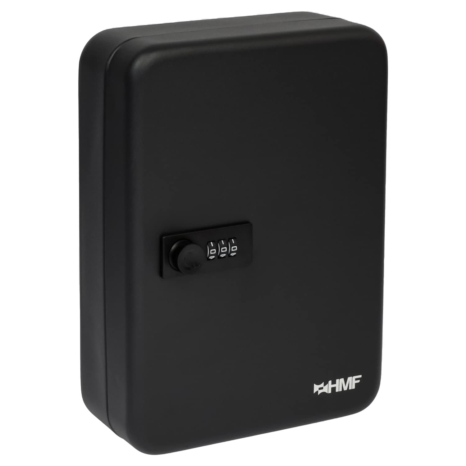 HMF 14548-02 Key Cabinet with Number Code, 48 Hooks, 25 x 18 x 7 cm, Black