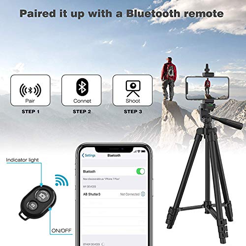 Handy Stativ Mini Stativ für Smartphone und Kamera für iPhone Stative Tripod Ständer mit Bluetooth Fernbedienung – Bild 6
