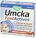Umcka ColdCare FastActives Powder Packets Feel Better Faster Non-Drowsy for Adults and Children 10 Packets Cherry Flavored