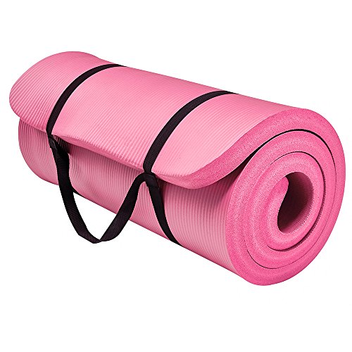 Easthills Fitness 71" x 24" Extra Thick 1 Inch Yoga and Exercise Mat with Elastic Strap for Gym, Workout, Physical Therapy, Pilates. - Thumbnail 2
