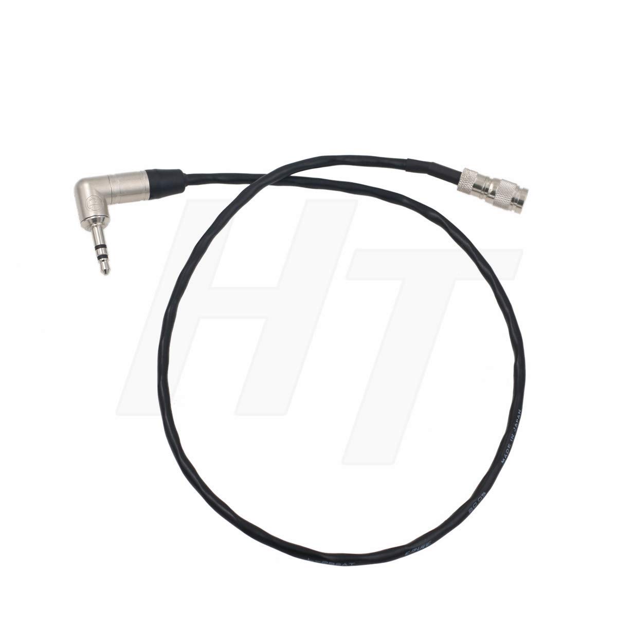 HangTon Timecode Cable for UltraSync ONE DIN1.0/2.3 to 90º 3.5mm Mini Jack for DSLR 45cm (S)