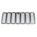 Bolaxin Chrome Silver Front Mesh Grille Grill Mesh Grille Insert Kit Compatible for Jeep Patriot 2011-2017 - 7 PCS