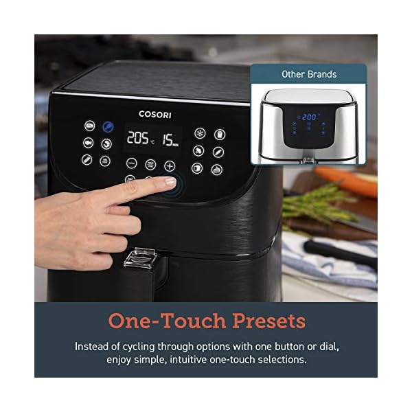 COSORI Air Fryer with 100 Recipes Cookbook, XXL 5.5L Oil Free Air Fryers for Home Use, 11 Presets, LED Onetouch Screen…