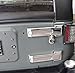 AVOMAR 2pcs ABS Rear Door Liftgate Hinge Covers Spare Tire Tailgate Hinge Trims for Jeep Wrangler & Unlimited JK 2007-2017