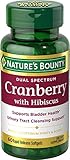 Nature's Bounty Cranberry Pills and Hibiscus Herbal Health Supplement