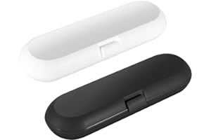 Cosmos Pack of 2 Plastic Travel Case Toothbrush Carrying Case Holder Container Compatible with Oral B Pro and also for Sonicare & Other Toothbrush