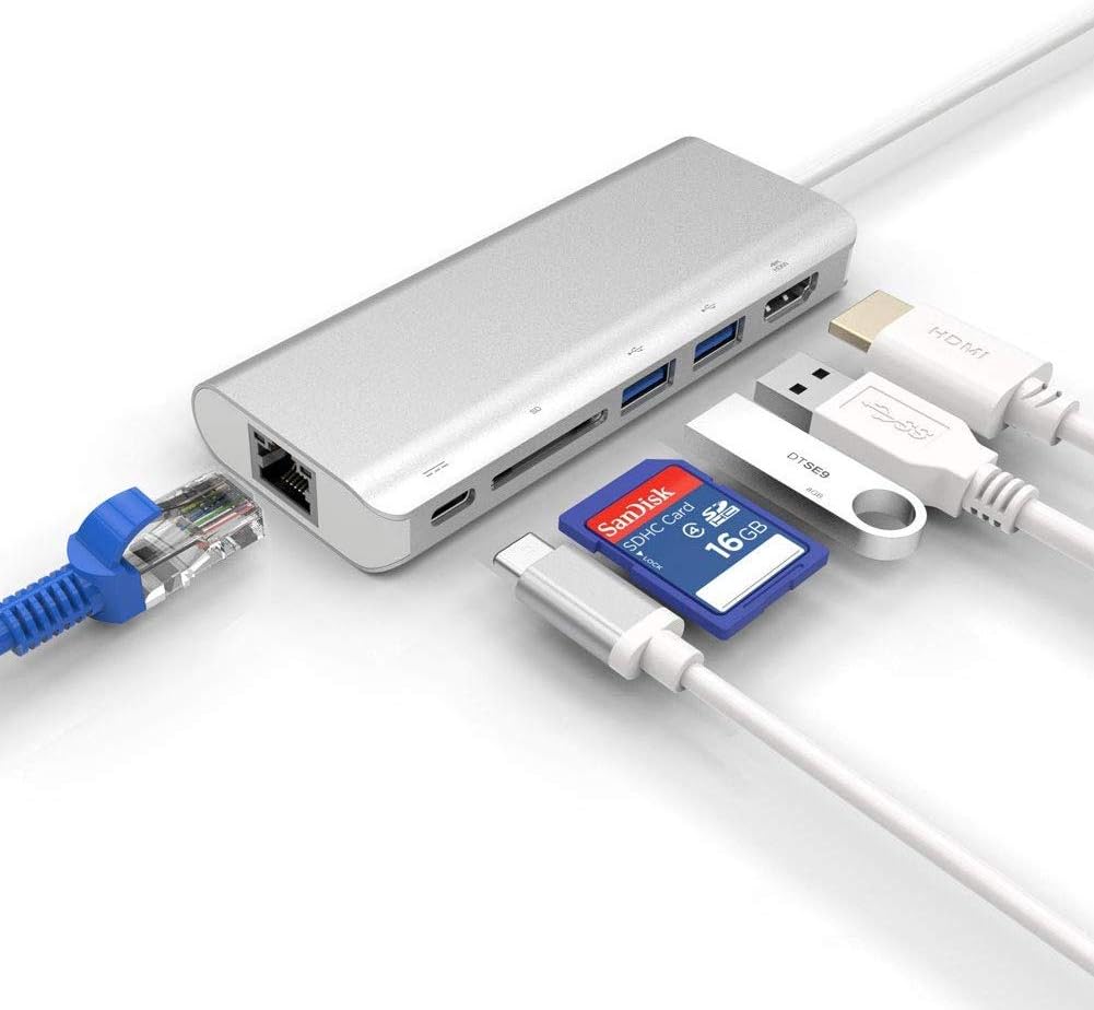 USB C to DP(only used on DP) ports Adapter (4K@60Hz),Type-C to DisplayPort Adapter [Thunderbolt 3 Compatible] for MacBook Pro 2017/18, iPad Pro/MacBook Air 2018, Surface Book 2 and More (USB C to DP)
