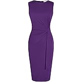 GRACE KARIN Women Work Dress,Bodycon Pencil Business Dresses,Sleeveless Cocktail Dresses Knee Length