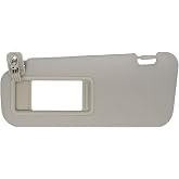NHILES Left Driver Side Sun Visor Compatible with Mazda3 2010-2013 | without Light,Replace #BBM2-69-320C-75 BBM3-69-320C-75,Color Beige