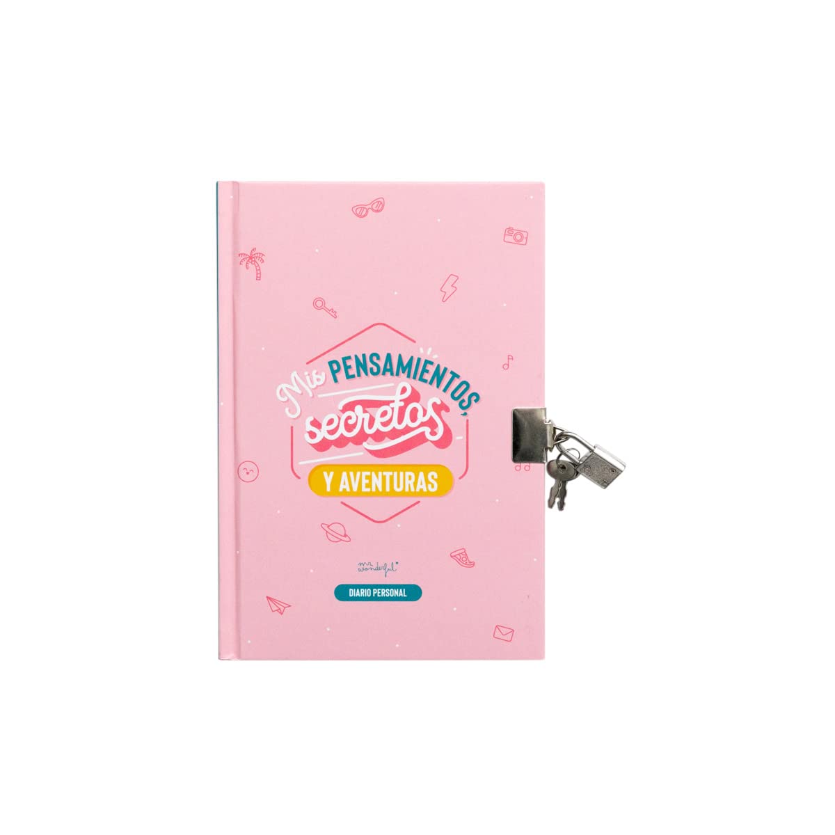 Mr. Wonderful Lockable Journal - My Thoughts, Secrets and Adventures