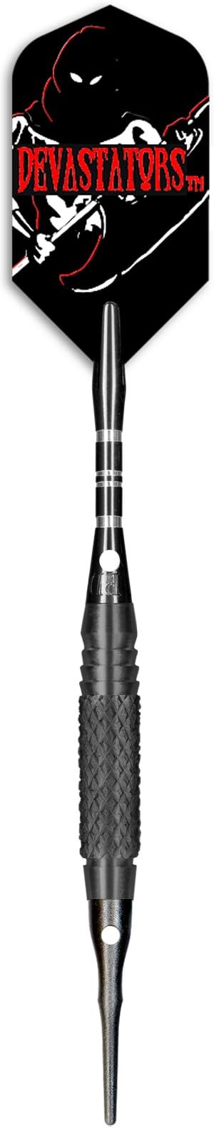Bottelsen Devastators Black Steal 90% Tungsten Soft Tip Dart