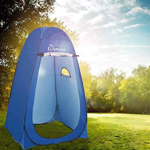 WolfWise Pop Up Privacy Shower Tent Portable Outdoor Sun Shelter Camp Toilet Changing Dressing Room