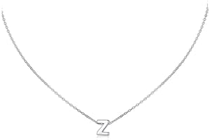 MOMOL Small Initial Necklace for Women Stainless Steel Tiny Letter Necklace Personalized Name Necklace for Girls