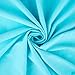 SheetWorld Fitted 100% Cotton Jersey Pack N Play Sheet Fits Graco Square Play Yard 36 x 36, Solid Aqua, Made in USA