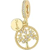 BIZK 925 Sterling Silver Charms for Bracelets and Necklaces Charms for Women Fashion Jewelry for Women Friend and Mother