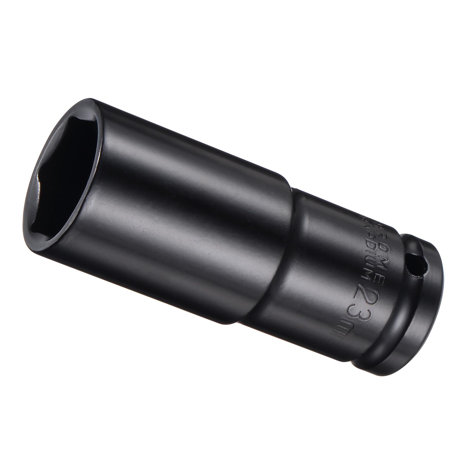 CoCud Deep Impact Socket, 1/2" Drive 23mm Socket, CR-V Steel Rounded Corner Design 6-Point Deep Impact Socket - (Applications: for Screw Installation and Removal)