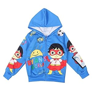 Thombase Ryan’s World YouTube-merchandise, speelgoed, kinderen, vest met capuchon, cartoons, bovenkleding