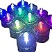 JYtrend Bright LED Floral Tea Light Submersible Lights for Party Wedding (RGB(Changing Color), 20 Pack)