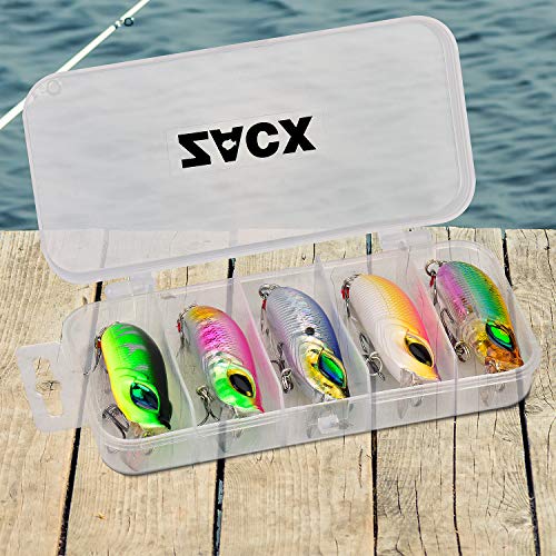 ZACX Angelköder Super Cast 3D Spinnerbaits Cranbaits Jerkbaits Popper Baits Hard Bait Minnow Köder für Barsch Forelle… – Bild 3