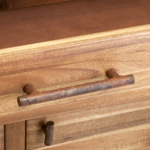 Best Selling Elijah Acacia Wood Storage Hutch