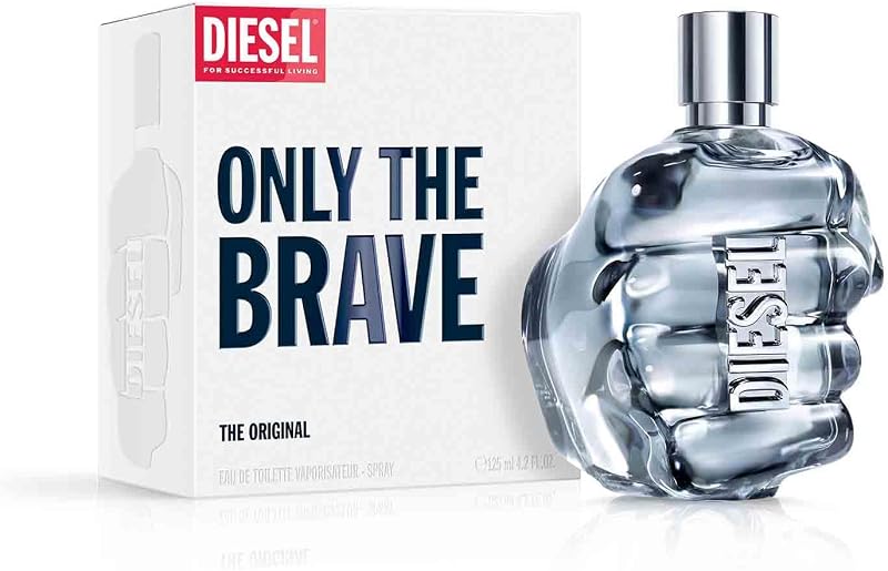 Only The Brave Eau de Toilette Uomo, Profumo Uomo Fresco e Potente, Fragranza Legnosa Agrumata, Note di Limone, Rosmarino e Ambra, A Lunga Durata, Profumo di Lusso per Uomo, 125 ml