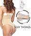 SEXYWG Women High-Waist Thong Shapewear Body Tummy Control Cincher Boyshorts,Beige,Medium/Large