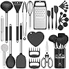 Fungun 27 Pcs Combination Kitchen Utensil Set, Silicone Cooking Utensils Set with Stainless Steel Handle - Kitchen…