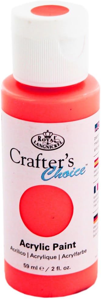Royal & Langnickel 14302125 Bright Red Acrylic Paint - 59ml, BRIGHT RED PAINT, 59 ml (Pack of 1)