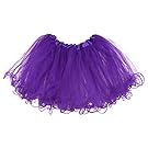My Lello Little Girls Tutu 3-Layer Ruffle Edge Purple (4 mo - 3T)