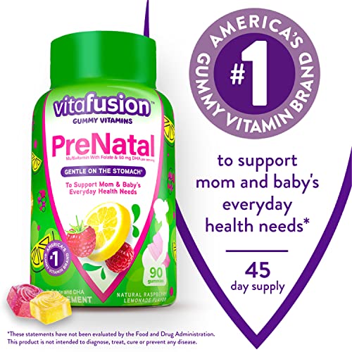 Vitafusion PreNatal Gummy Vitamins, Raspberry Lemonade Flavored