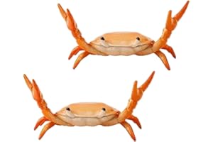 DPWOUM 2Pcs Creative Crab Pen Holder Weightlifting Crabs Pen Stand Storage Rack, Office Desktop Decoration, Pencil Holders De