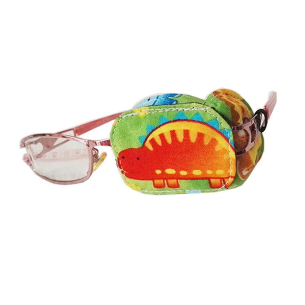 Creative Dinosaur Eye Patch Single Glasses Cover Amblyopia Treatment for Children(Left Eye), G