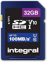 Integral 32GB SDHC UHS U1 V10 Memory Card Up to 100MB/s High Speed SD Card view 1