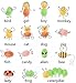 Ink Pad Stamps, UBEGOOD Craft Stamp Pads DIY 24 Colors, Rainbow Finger Ink Pads for Washable Rubber Stamps Partner Color Card Making and Kids Scrapbooking