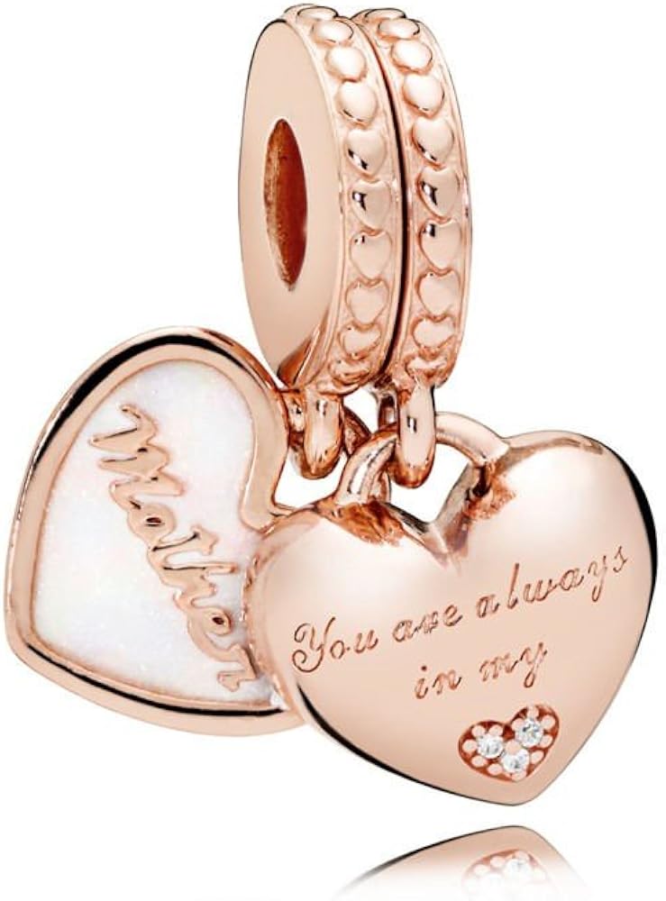 Pandora Charm Pendente Cuori Mamma E Figlia Rose Amazon It Gioielli