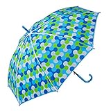RanyZany Boys Playful Puzzle Umbrella, Blue and White