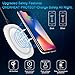 Pansonite QI Wireless Charger, Fast Wireless Charging Pad Stand for iPhone X/8/8 Plus,Nexus 4/5/6/7, Samsung S8/S8+/S7/S7 Edge/S6/S6 Edge+/Note 5 and Other Qi-enabled Devices [Sleep-friendly] (white)