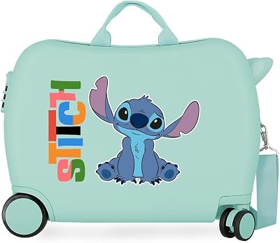 Aloha Stitch Valigia per bambini blu 50 x 38 x 20 cm Rigido 2,1 kg Chiusura a combinazione laterale ABS 2,1 kg 34 L Bagaglio a mano, blu, Taglia unica, Valigia per bambini