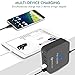 USB Charger with USB-C (3A), Quick Charge 3.0 5-Port USB Cell Phone Charger Travel Charger For Nexus 5X, 6P, Pixel, iPhone, Macbook, iPad Pro, HTC10, LG G5 (USB-C to C cable included)