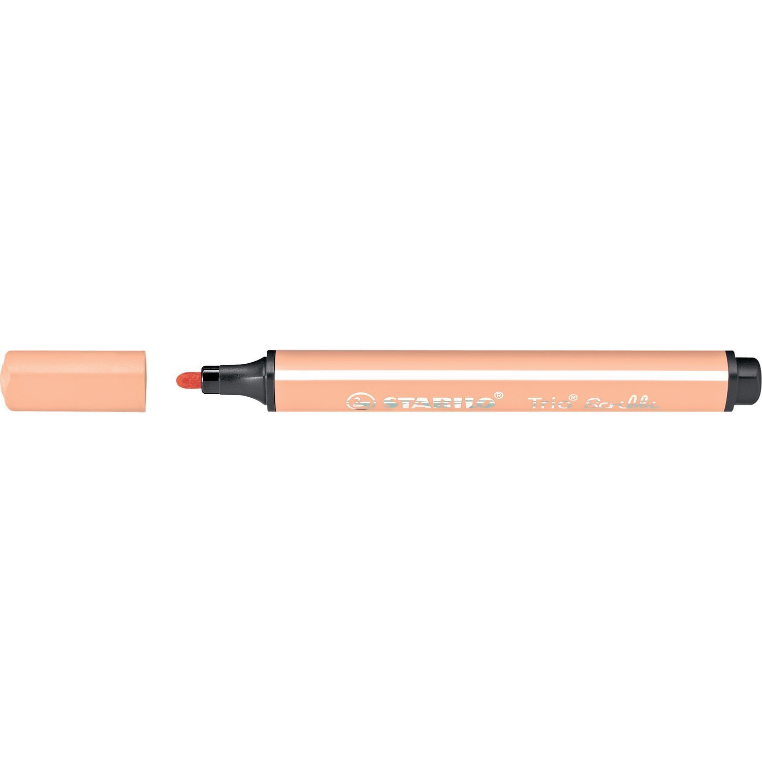 Triangular Fibre-Tip Pen - STABILO Trio Scribbi - Pack of 1 - Apricot
