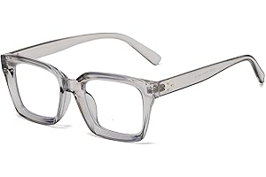 EYLRIM Classic Thick Square Frame Clear Lens Glasses for Women Men Non Prescription Eyeglasses