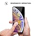 iPhone Xs MAX [3 Pack] Clear Tempered Glass Screen Protector 3D Touch Screen Protection Film Compatible for Apple iPhone Xs MAX [Case Friendly] Anti-Fingerprint