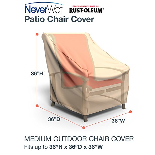 Rust-Oleum NeverWet Patio Chair Cover, Medium (Tan)