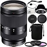 Sony 18-200mm f/3.5-6.3 OSS Lens for NEX Cameras + 6 Piece Accessory Kit