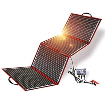 DOKIO Kit de panel solar monocristalino, portátil, plegable ...