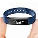 Fitness Trackers TopBest Bluetooth Call Remind Remote Self-Timer Slim Smart Bracelet Calorie Counter Wireless Pedometer Band Sport Sleep Monitor Activity Tracker For Android iOS Phone (Blue)