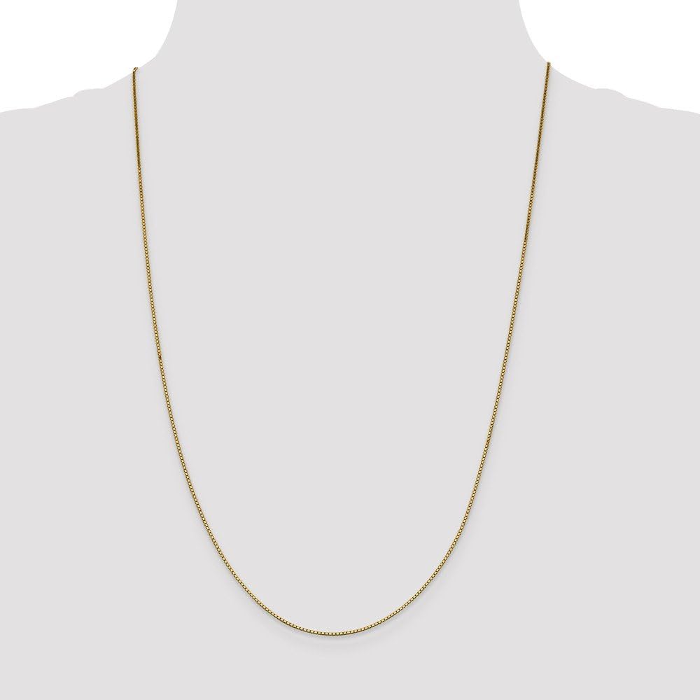 14k Yellow Gold .95mm Solid Box Chain 