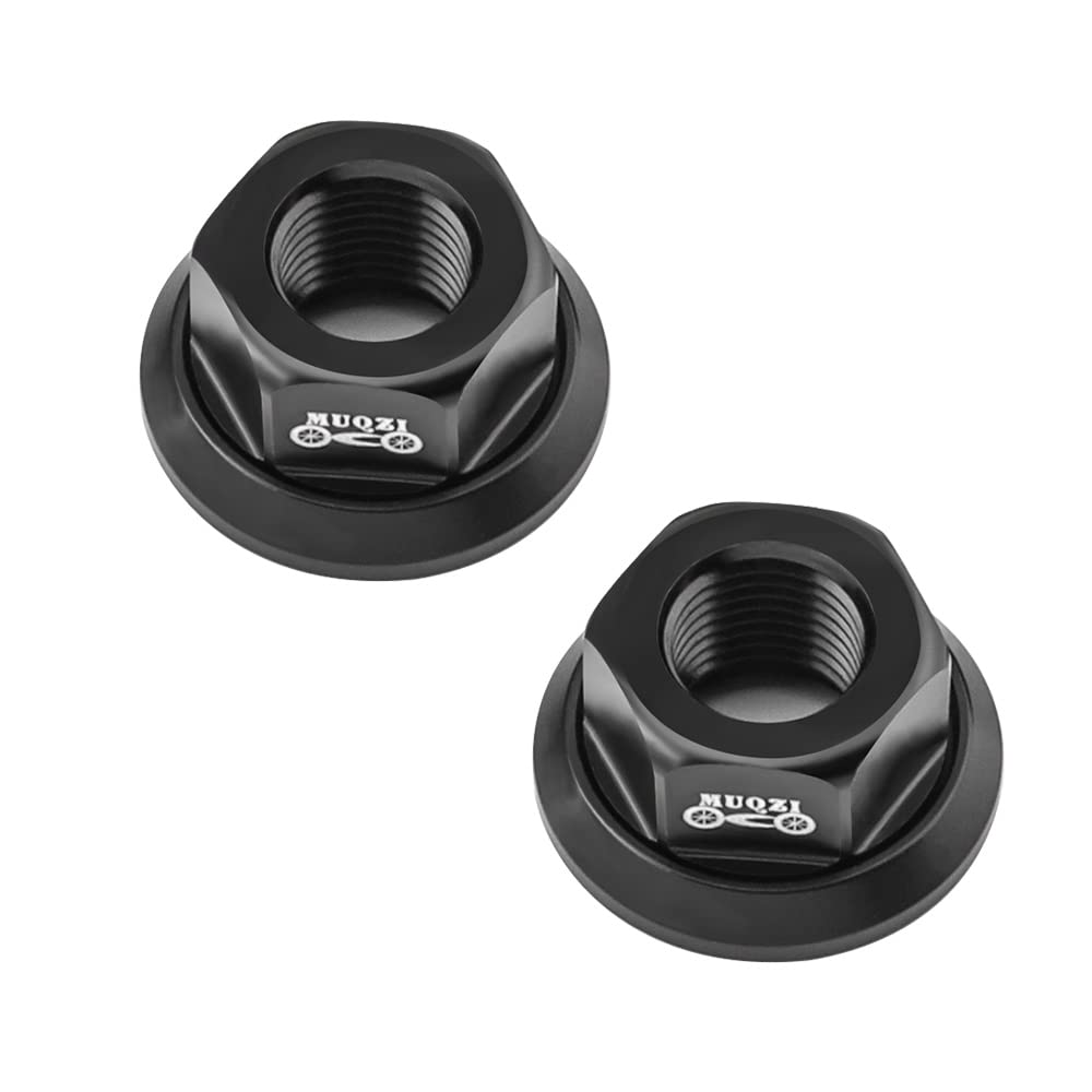 Photo 1 of Saipe 2Pcs M9.5(3/8”) Bicycle Hub Flanged Axle Nut Aluminum Alloy Bike Wheel Flange Axle Nut for Front and Rear Bike Wheel